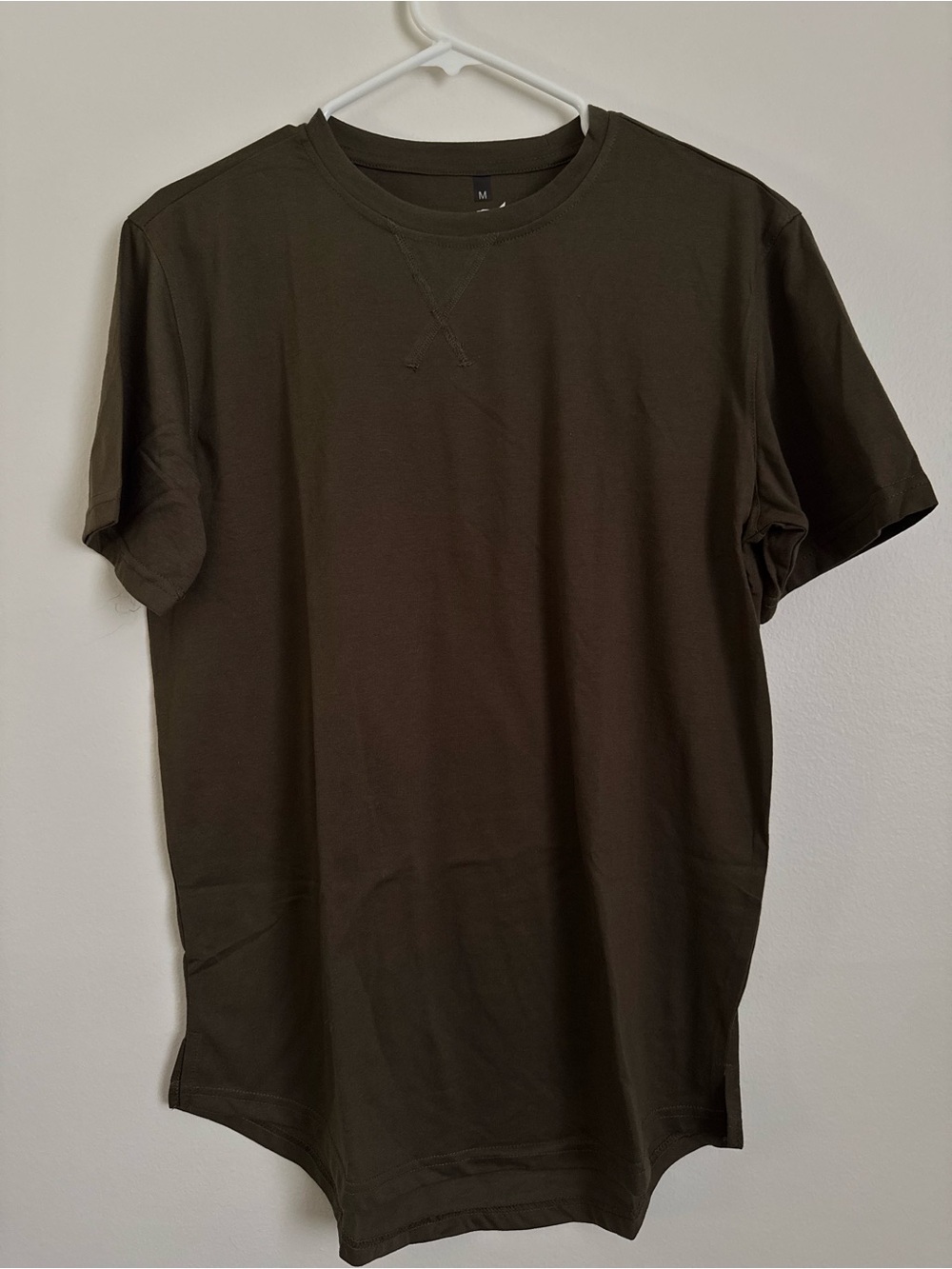 Men's Olive Crew Neck T-Shirt